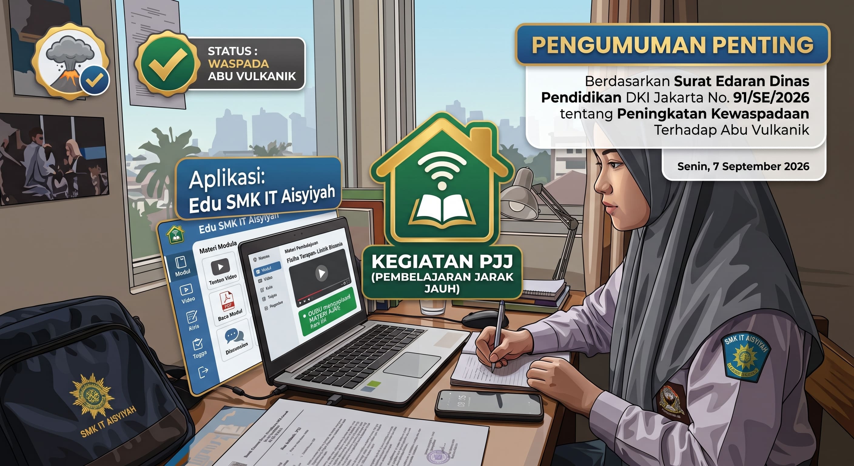 PJJ Senin, 7 September 2026: Tindak Lanjut Surat Edaran Disdik DKI Jakarta